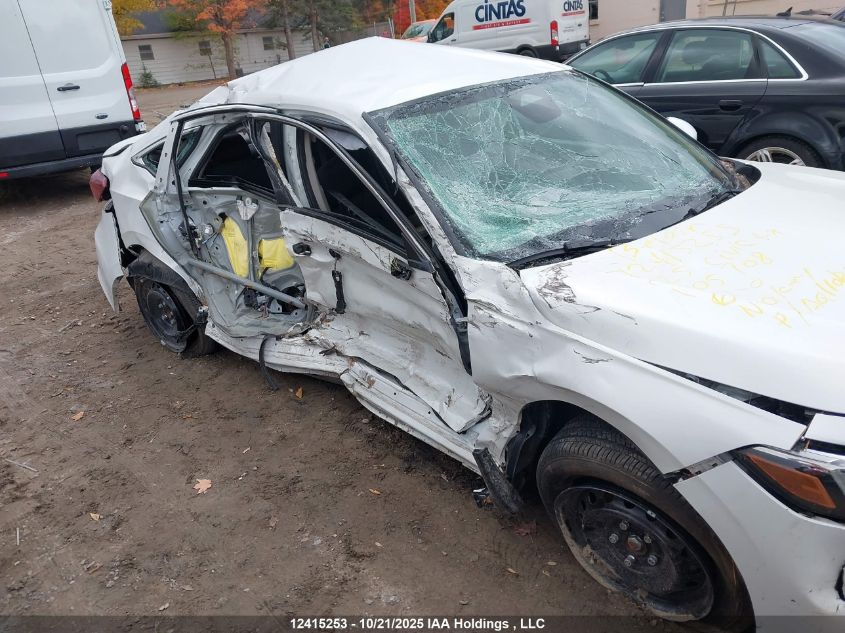 2025 Honda Civic Lx VIN: 2HGFE2F28SH105708 Lot: 12415253