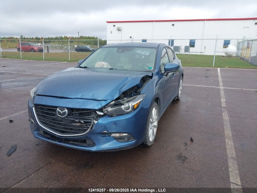 2017 Mazda 3 Grand Touring VIN: JM1BN1M33H1117789 Lot: 12415257