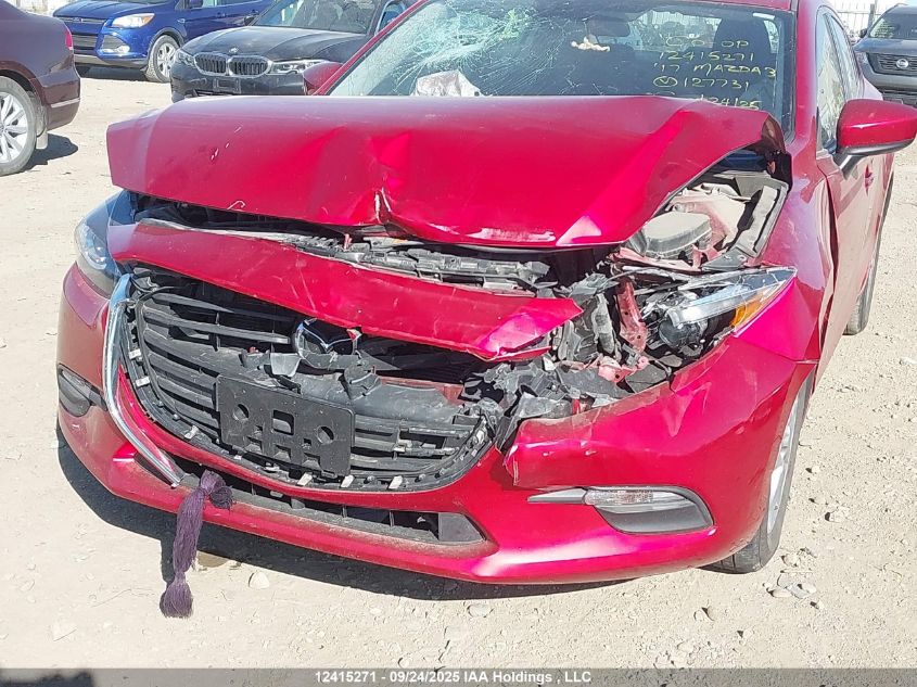 2017 Mazda Mazda3 Gx VIN: 3MZBN1U77HM127731 Lot: 12415271