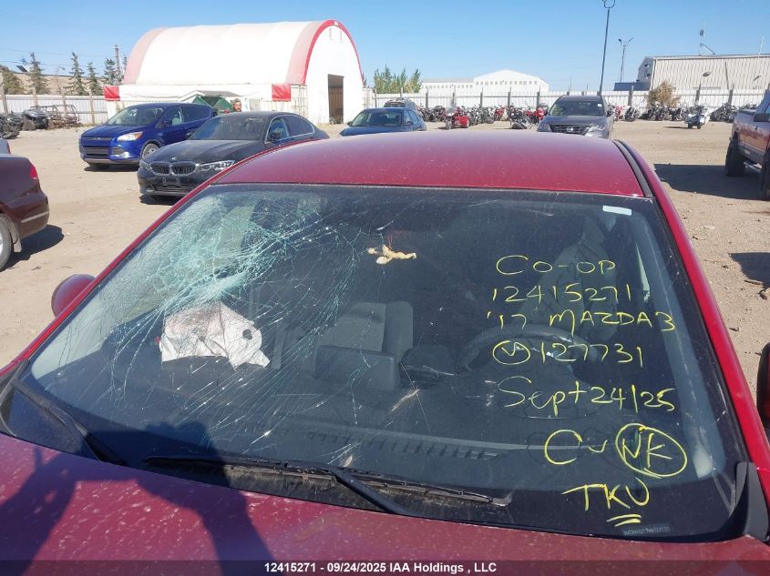 2017 Mazda Mazda3 Gx VIN: 3MZBN1U77HM127731 Lot: 12415271