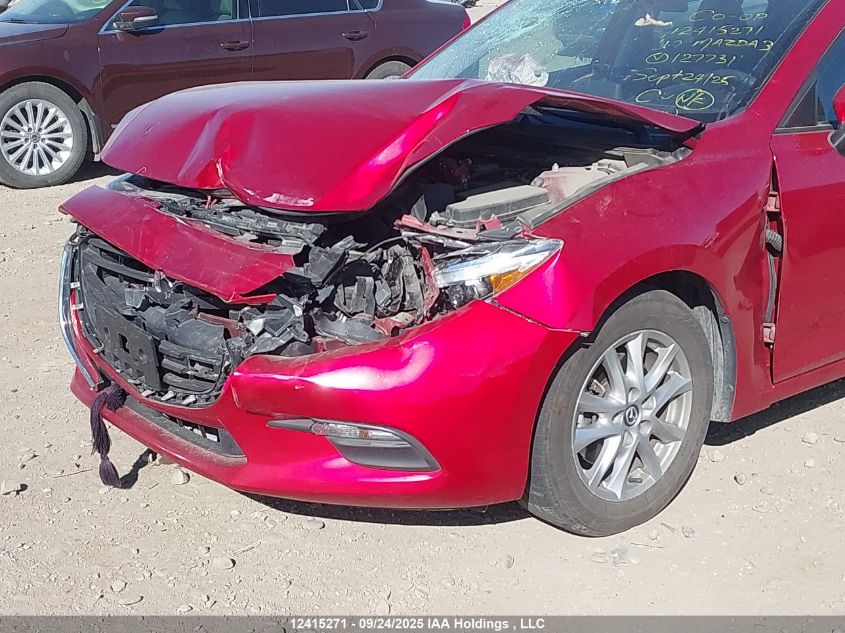 2017 Mazda Mazda3 Gx VIN: 3MZBN1U77HM127731 Lot: 12415271