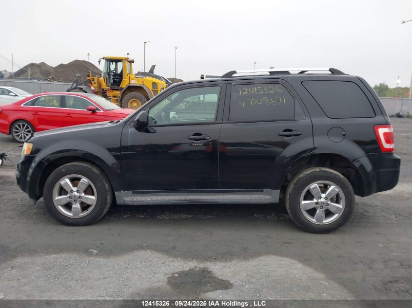 2010 Ford Escape Limited VIN: 1FMCU9EG0AKD08671 Lot: 12415326