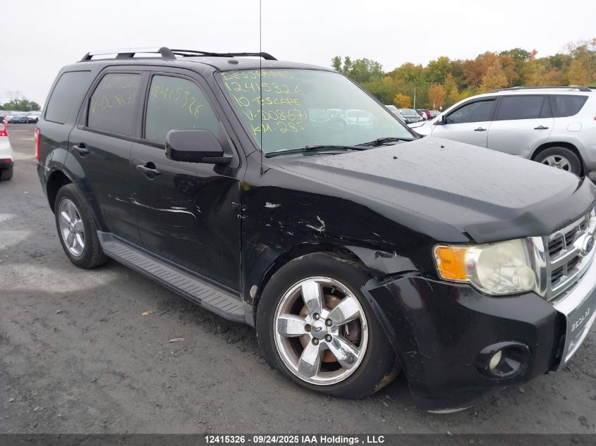2010 Ford Escape Limited VIN: 1FMCU9EG0AKD08671 Lot: 12415326