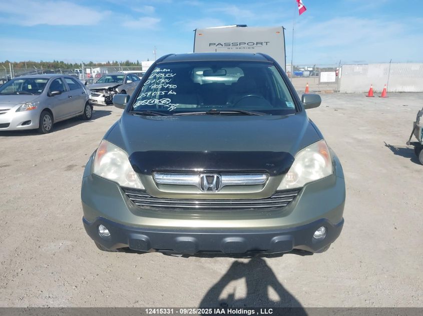 2007 Honda Cr-V Exl VIN: 5J6RE48767L805750 Lot: 12415331