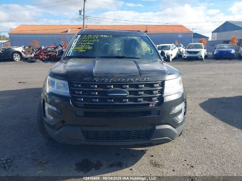 2017 Ford Explorer Xlt VIN: 1FM5K8D86HGE06037 Lot: 12415409