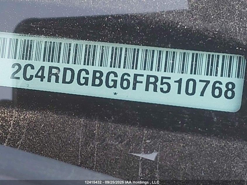 2C4RDGBG6FR510768 2015 DODGE CARAVAN photo no. 19