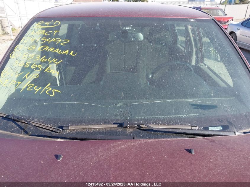 2017 Dodge Grand Caravan Se VIN: 2C4RDGBG0HR853644 Lot: 12415492