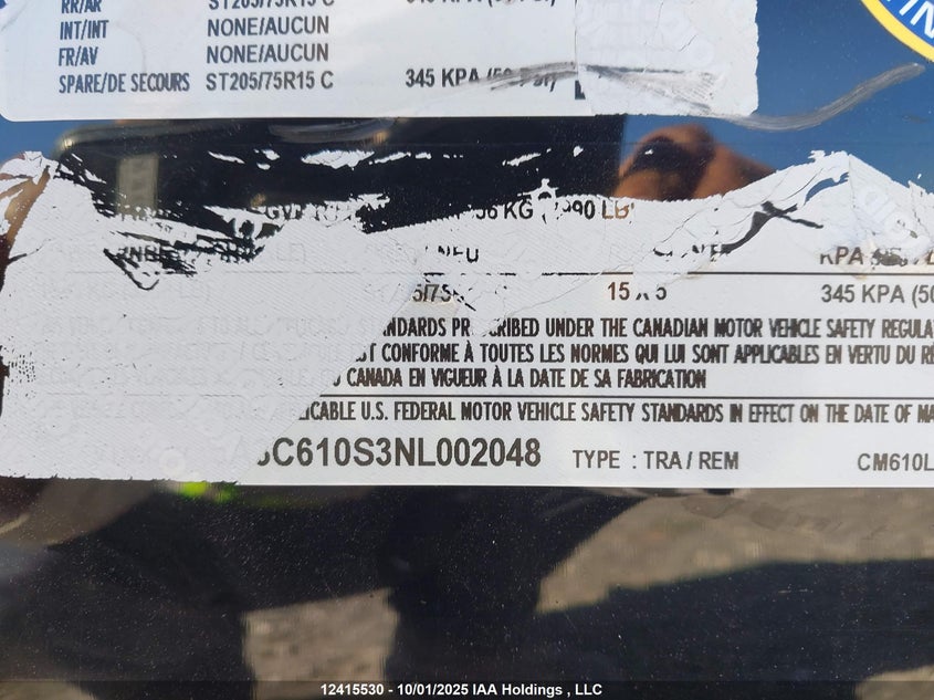 5A3C610S3NL002048 2022   photo no. 14