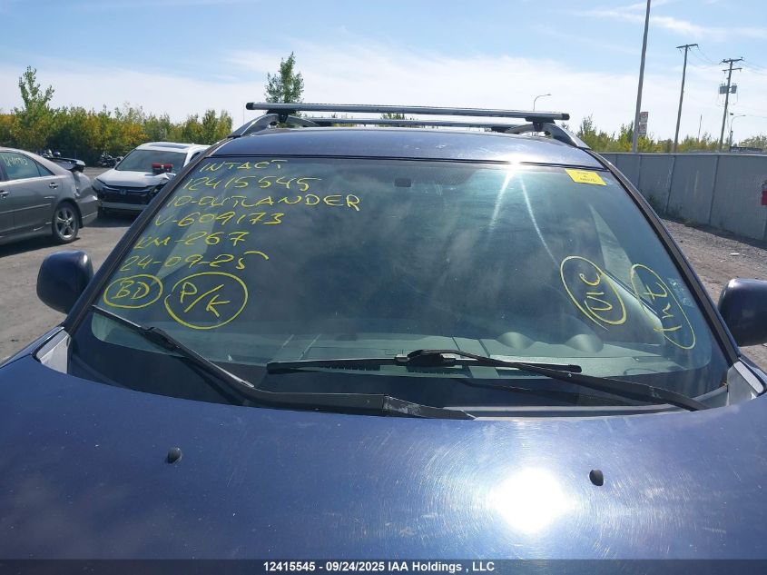 2010 Mitsubishi Outlander VIN: JA4AS2AW0AZ609173 Lot: 12415545