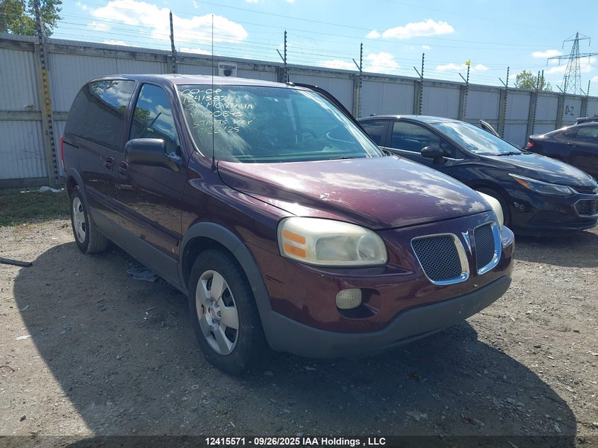 1GMDU031X9D100845 2009 Pontiac Montana Sv6 Sv6 auction photo 1