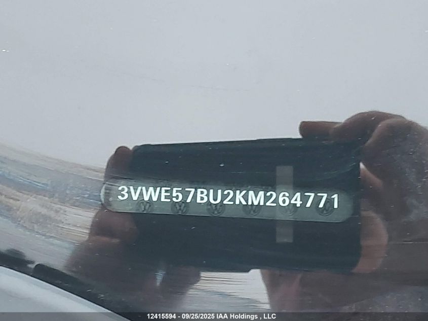 2019 Volkswagen Jetta 1.4 Tsi Highline VIN: 3VWE57BU2KM264771 Lot: 12415594