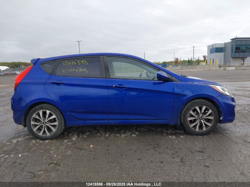 2012 Hyundai Accent VIN: KMHCT5AE7CU014708 Lot: 12415598