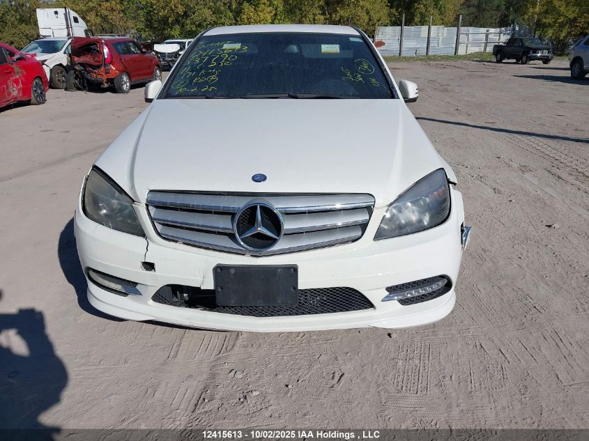 2011 Mercedes-Benz C 250 4Matic VIN: WDDGF8FB6BF537790 Lot: 12415613