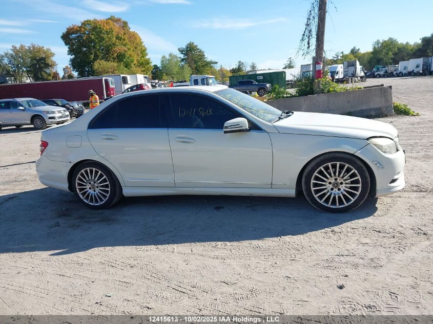 2011 Mercedes-Benz C 250 4Matic VIN: WDDGF8FB6BF537790 Lot: 12415613