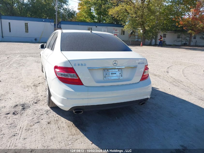 2011 Mercedes-Benz C 250 4Matic VIN: WDDGF8FB6BF537790 Lot: 12415613