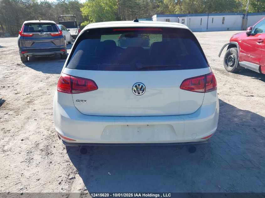 2015 Volkswagen Gti VIN: 3VW4T7AU9FM001797 Lot: 12415620
