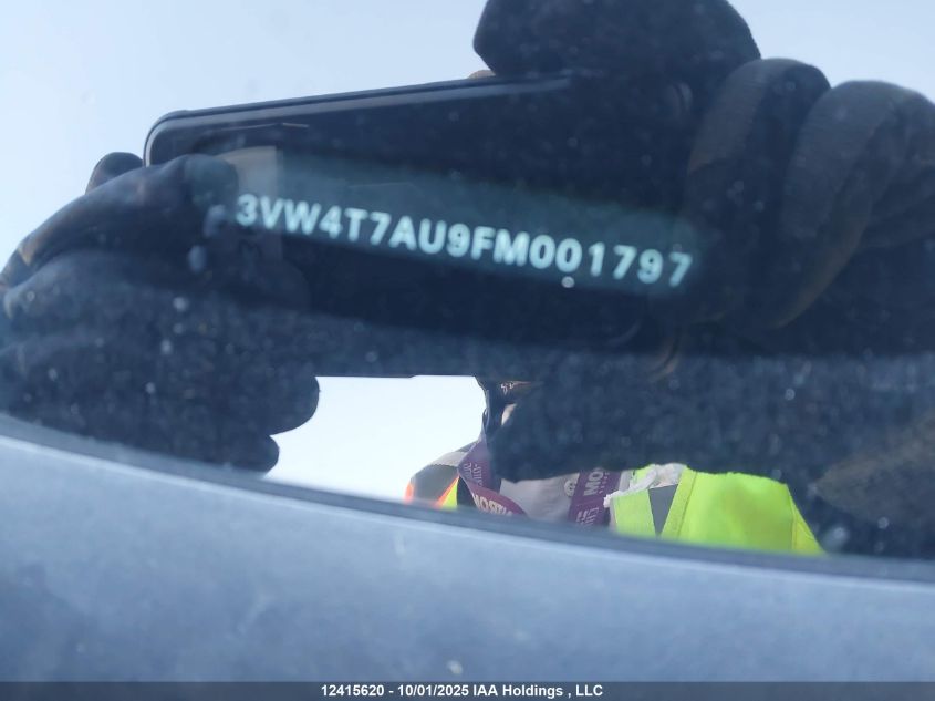 2015 Volkswagen Gti VIN: 3VW4T7AU9FM001797 Lot: 12415620