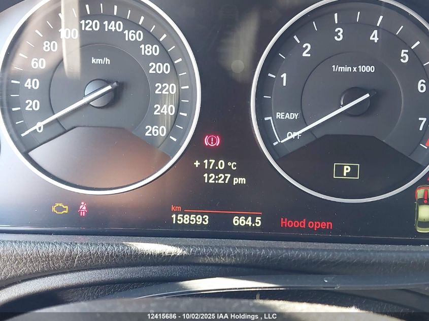 2014 BMW 328I xDrive VIN: WBA3B3C5XEF545026 Lot: 12415686