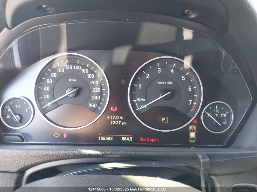 2014 BMW 328I xDrive VIN: WBA3B3C5XEF545026 Lot: 12415686