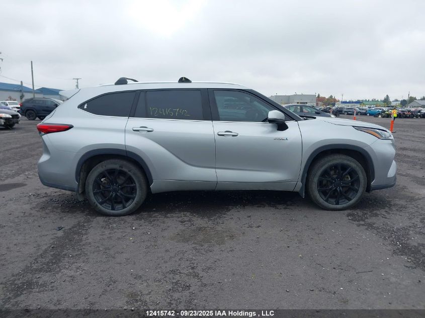 2021 Toyota Highlander Hybrid Limited VIN: 5TDDBRCH0MS022360 Lot: 12415742
