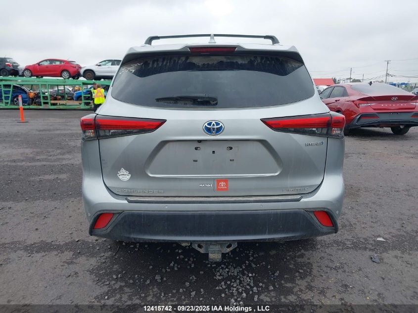 2021 Toyota Highlander Hybrid Limited VIN: 5TDDBRCH0MS022360 Lot: 12415742