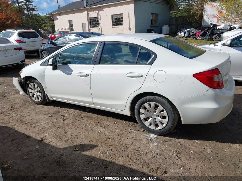 2012 Honda Civic Lx VIN: 2HGFB2F47CH114119 Lot: 12415747