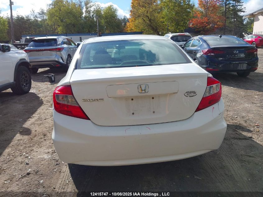 2012 Honda Civic Lx VIN: 2HGFB2F47CH114119 Lot: 12415747