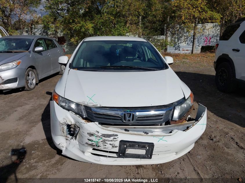 2012 Honda Civic Lx VIN: 2HGFB2F47CH114119 Lot: 12415747