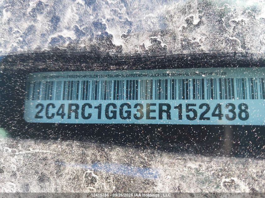 2014 Chrysler Town & Country Limited VIN: 2C4RC1GG3ER152438 Lot: 12415765