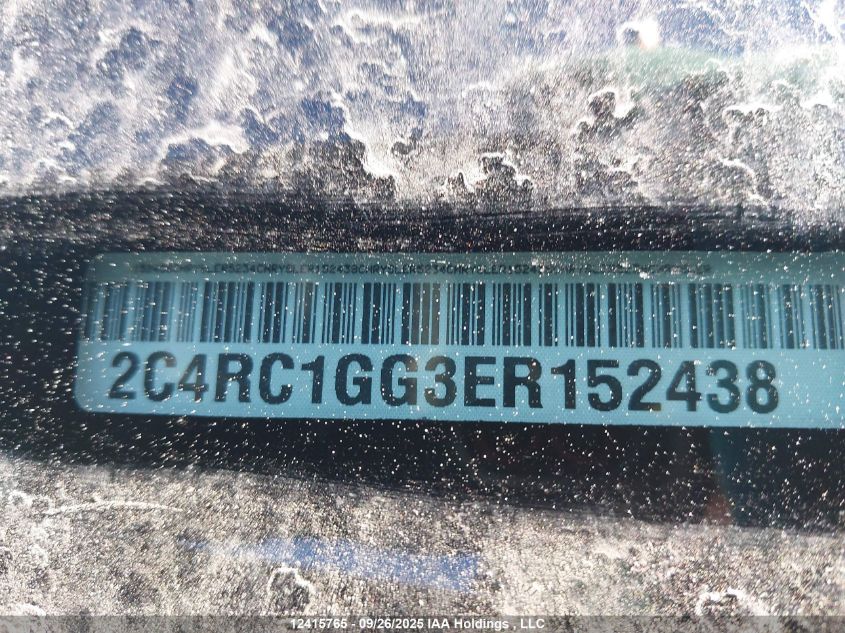 2014 Chrysler Town & Country Limited VIN: 2C4RC1GG3ER152438 Lot: 12415765