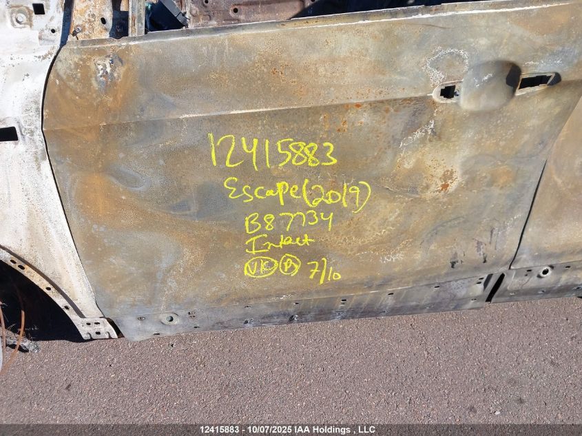 2019 Ford Escape Sel VIN: 1FMCU9HD6KUB87734 Lot: 12415883