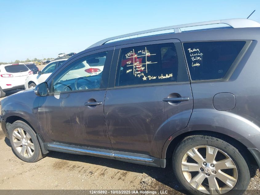 2010 Mitsubishi Outlander Gt VIN: JA4JT5AX0AZ606166 Lot: 12415892