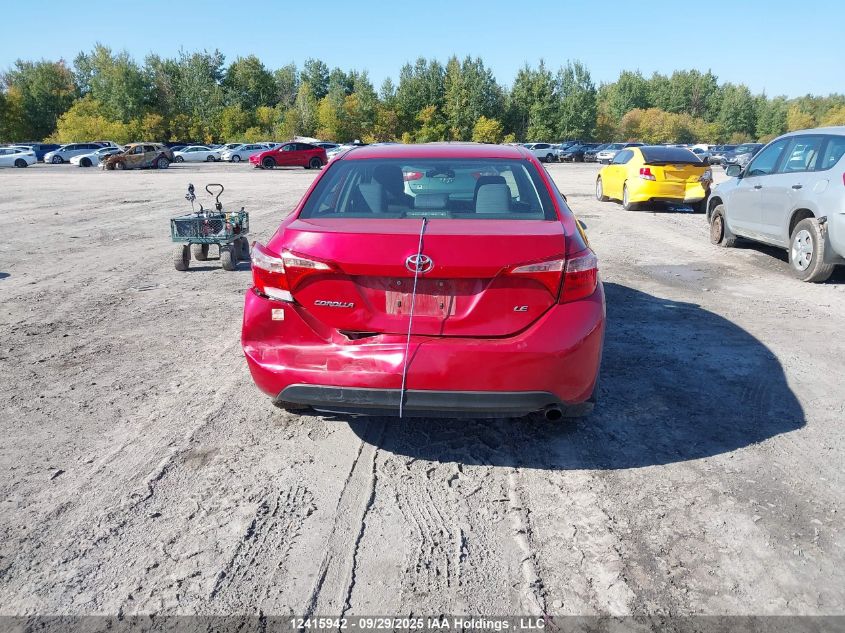 2017 Toyota Corolla Le VIN: 2T1BURHE1HC814290 Lot: 12415942