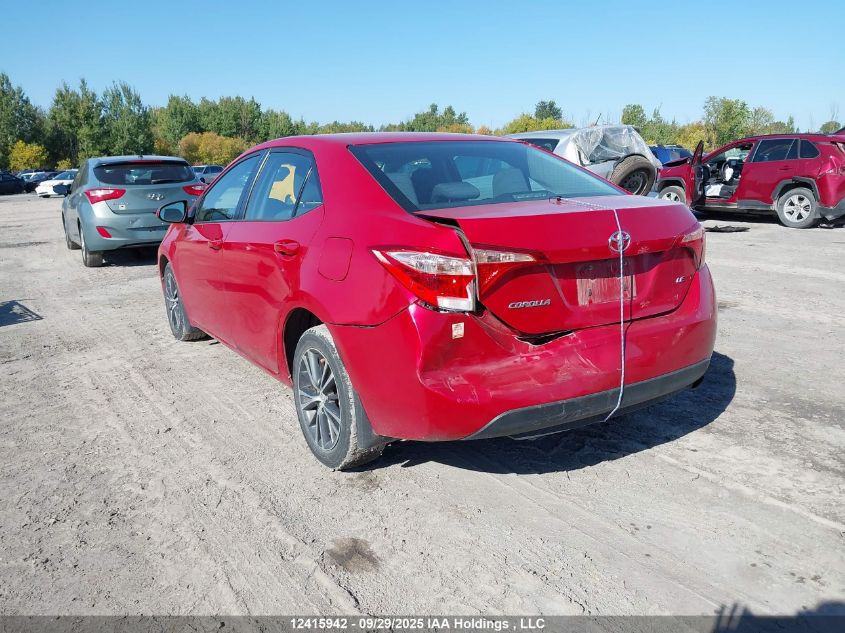 2017 Toyota Corolla Le VIN: 2T1BURHE1HC814290 Lot: 12415942