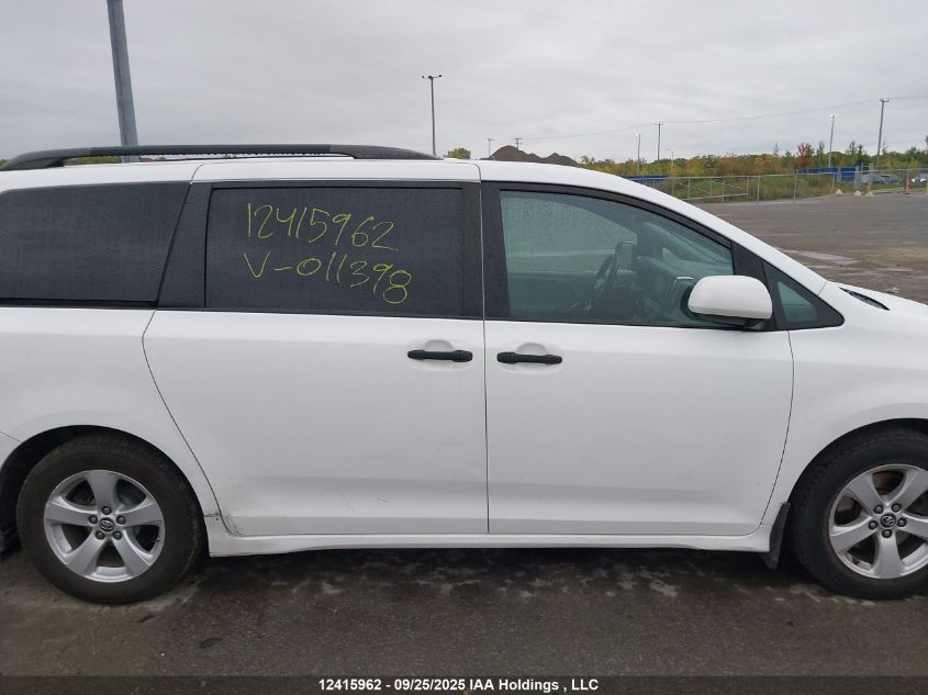 2019 Toyota Sienna VIN: 5TDZZ3DC5KS011398 Lot: 12415962