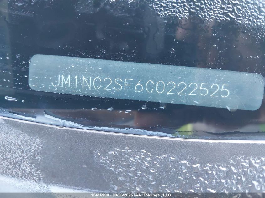 2012 Mazda Mx-5 Miata Special Edition VIN: JM1NC2SF6C0222525 Lot: 12415998