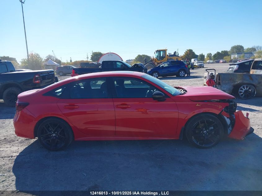 2025 Honda Civic Hybrid VIN: 2HGFE4F83SH005113 Lot: 12416013