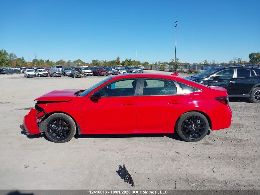 2025 Honda Civic Hybrid VIN: 2HGFE4F83SH005113 Lot: 12416013