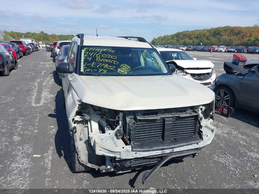 2024 Ford Bronco Sport Big Bend VIN: 3FMCR9B61RRE71902 Lot: 12416030