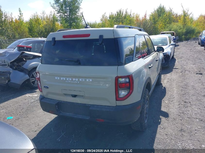 2024 Ford Bronco Sport Big Bend VIN: 3FMCR9B61RRE71902 Lot: 12416030
