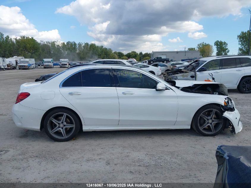 2015 Mercedes-Benz C 300 4Matic VIN: 55SWF4KB6FU092237 Lot: 12416067