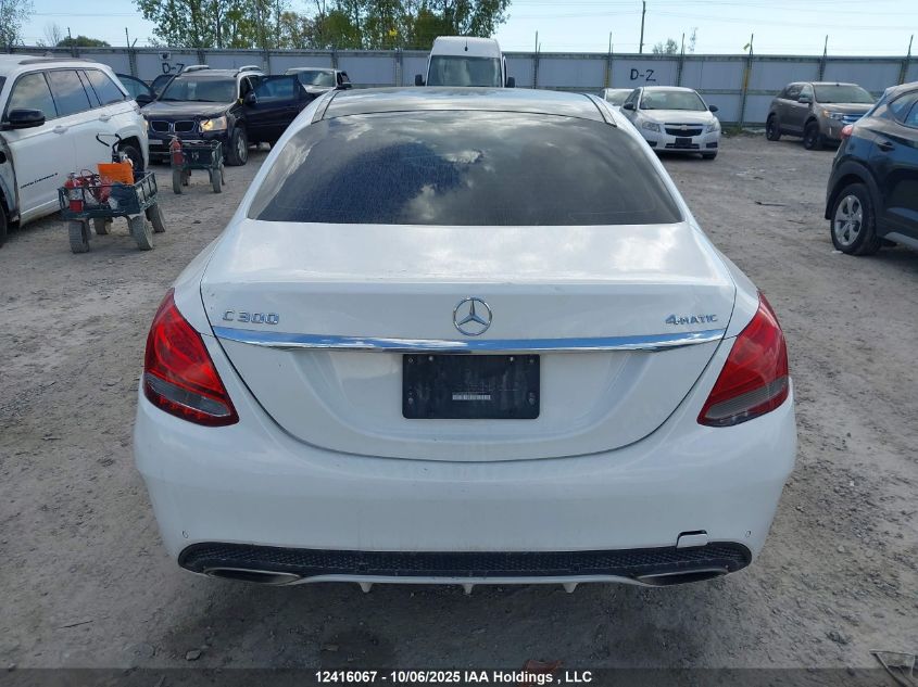 2015 Mercedes-Benz C 300 4Matic VIN: 55SWF4KB6FU092237 Lot: 12416067