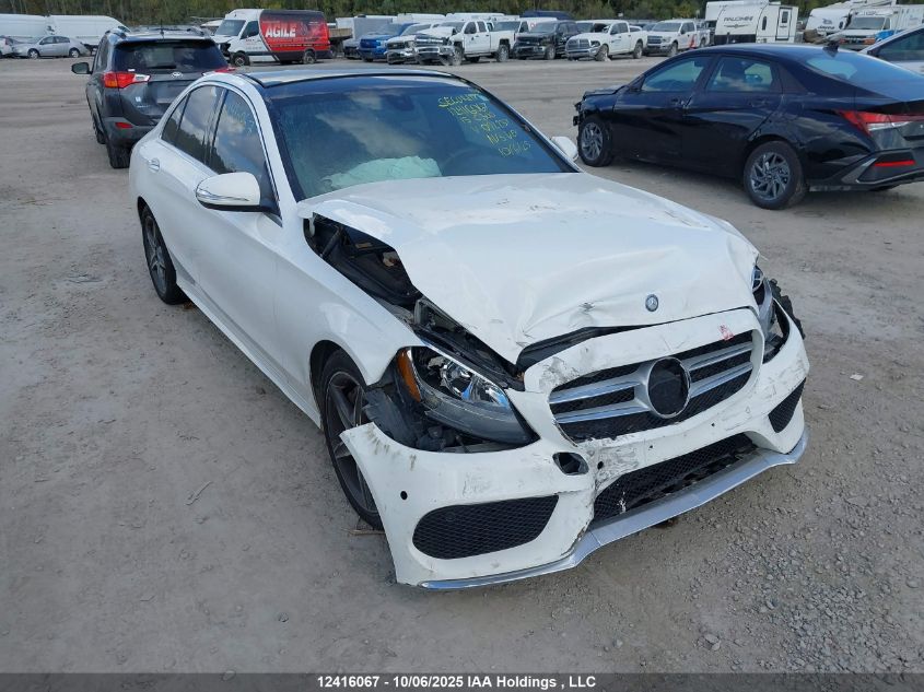 2015 Mercedes-Benz C 300 4Matic VIN: 55SWF4KB6FU092237 Lot: 12416067