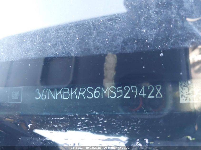 2021 Chevrolet Blazer Rs VIN: 3GNKBKRS6MS529428 Lot: 12416083