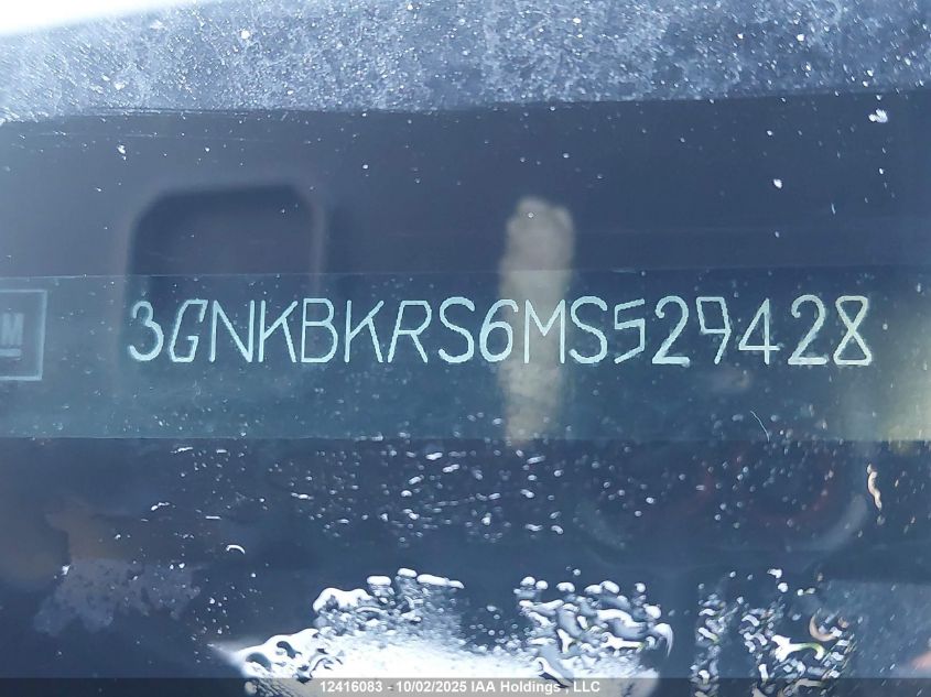 2021 Chevrolet Blazer Rs VIN: 3GNKBKRS6MS529428 Lot: 12416083