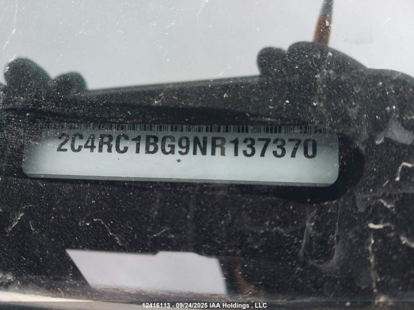 2022 Chrysler Pacifica Touring-L VIN: 2C4RC1BG9NR137370 Lot: 12416113