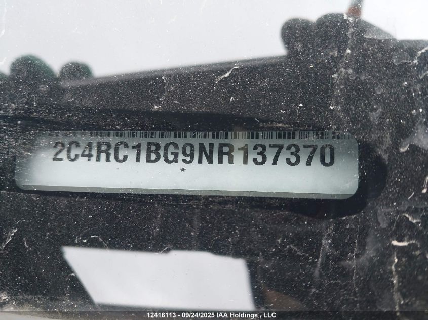 2022 Chrysler Pacifica Touring-L VIN: 2C4RC1BG9NR137370 Lot: 12416113