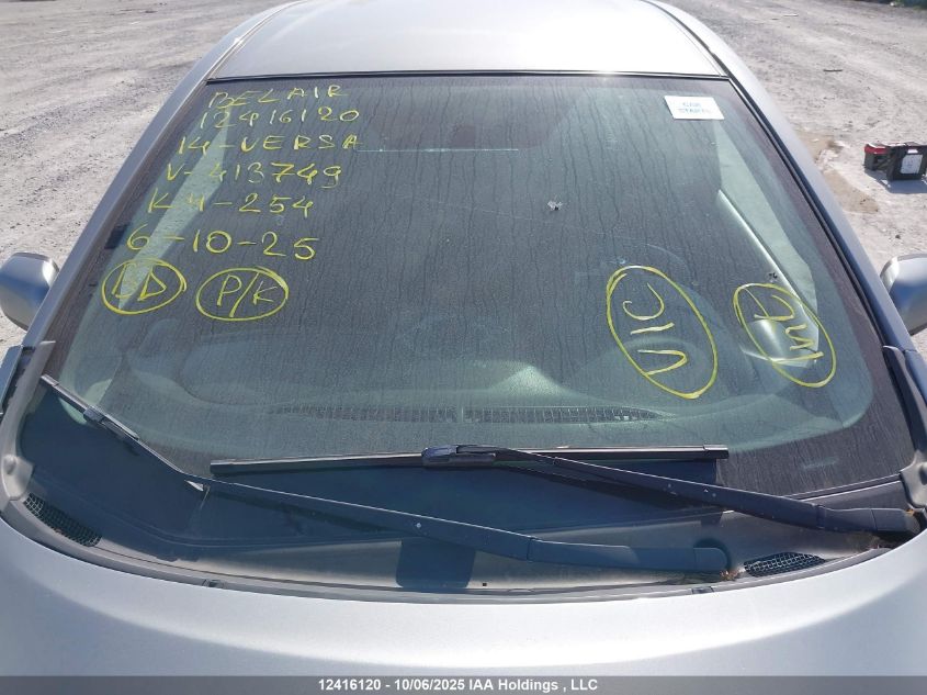 2014 Nissan Versa VIN: 3N1CE2CP6EL413749 Lot: 12416120