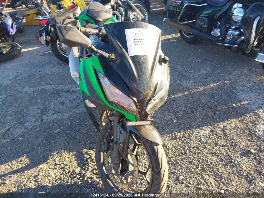 2013 Kawasaki Ex300 A VIN: JKAEX8A10DDA14578 Lot: 12416124