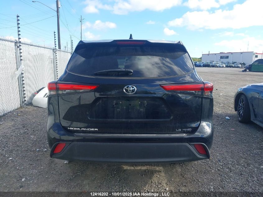 2020 Toyota Highlander L/Le VIN: 5TDBZRBH5LS045605 Lot: 12416202